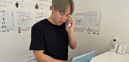 動画編集の様子