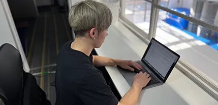 動画編集の様子